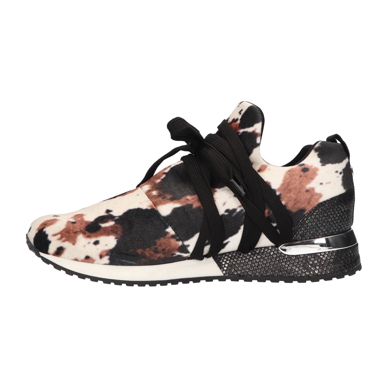Sneaker cow velvet