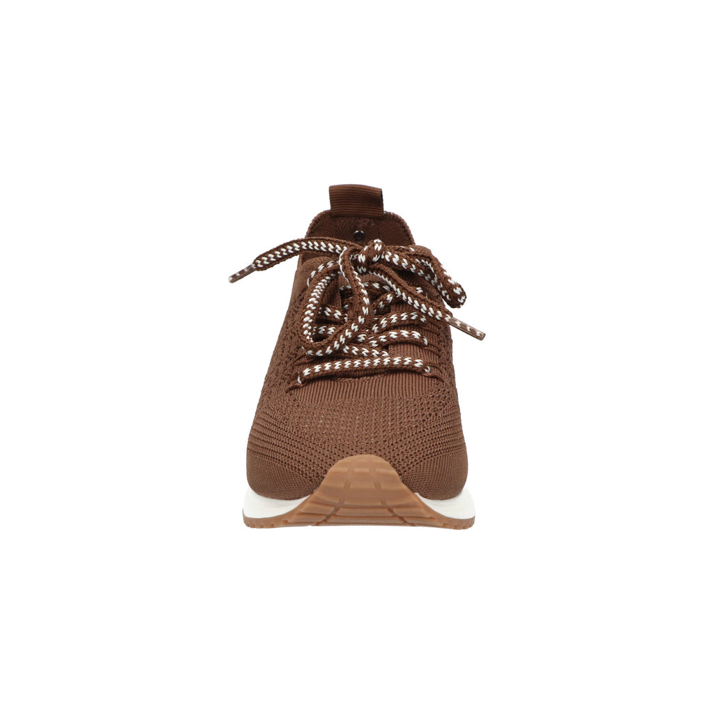 Sneaker bruin knitted