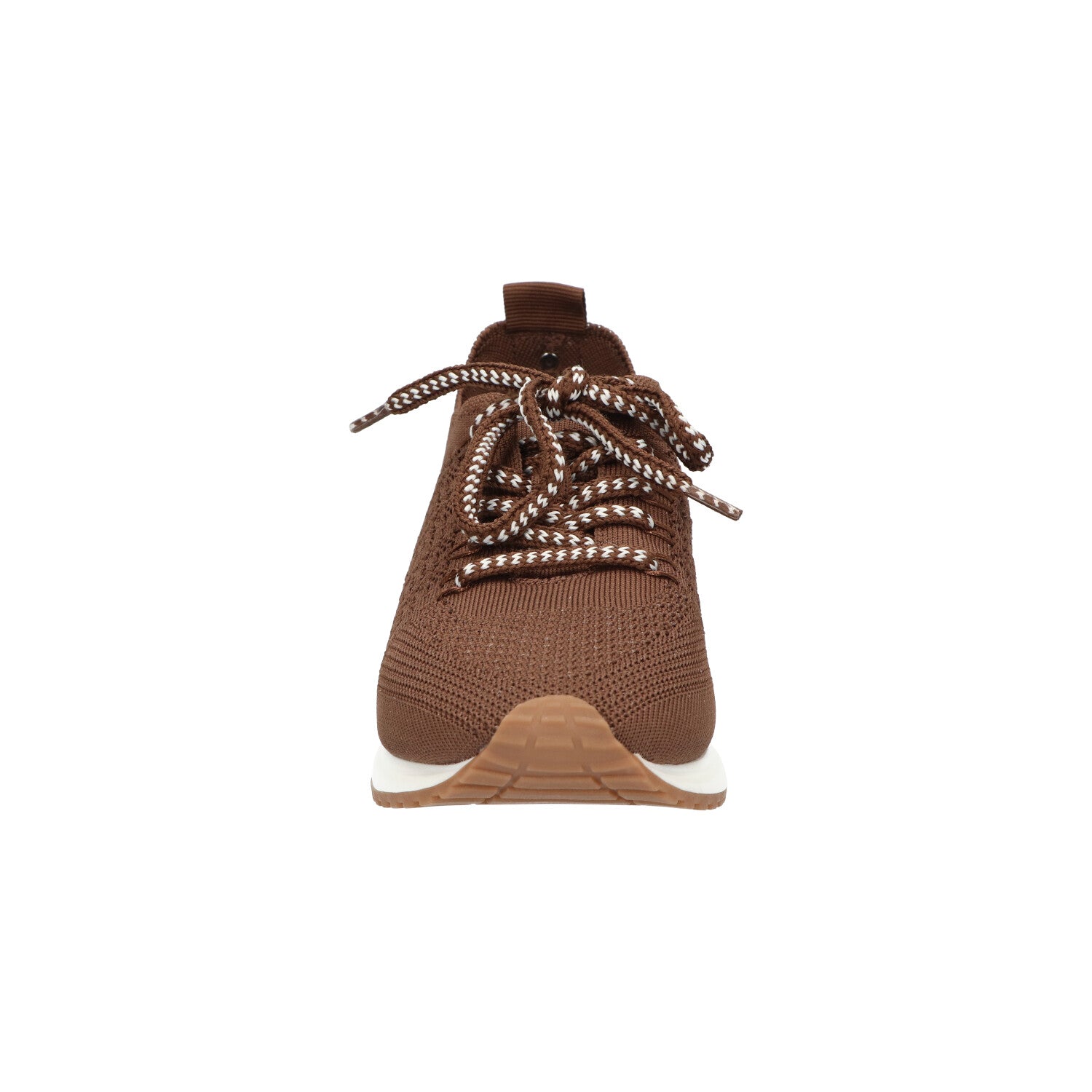 Sneaker bruin knitted