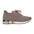 Sneaker taupe knitted