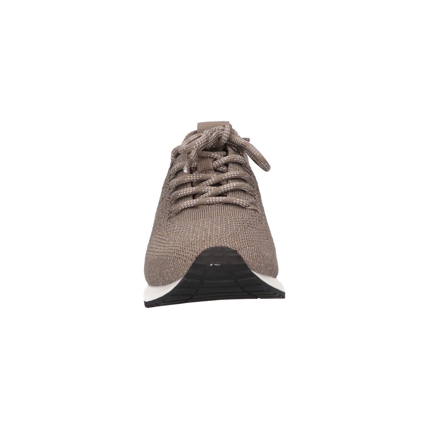 Sneaker taupe knitted