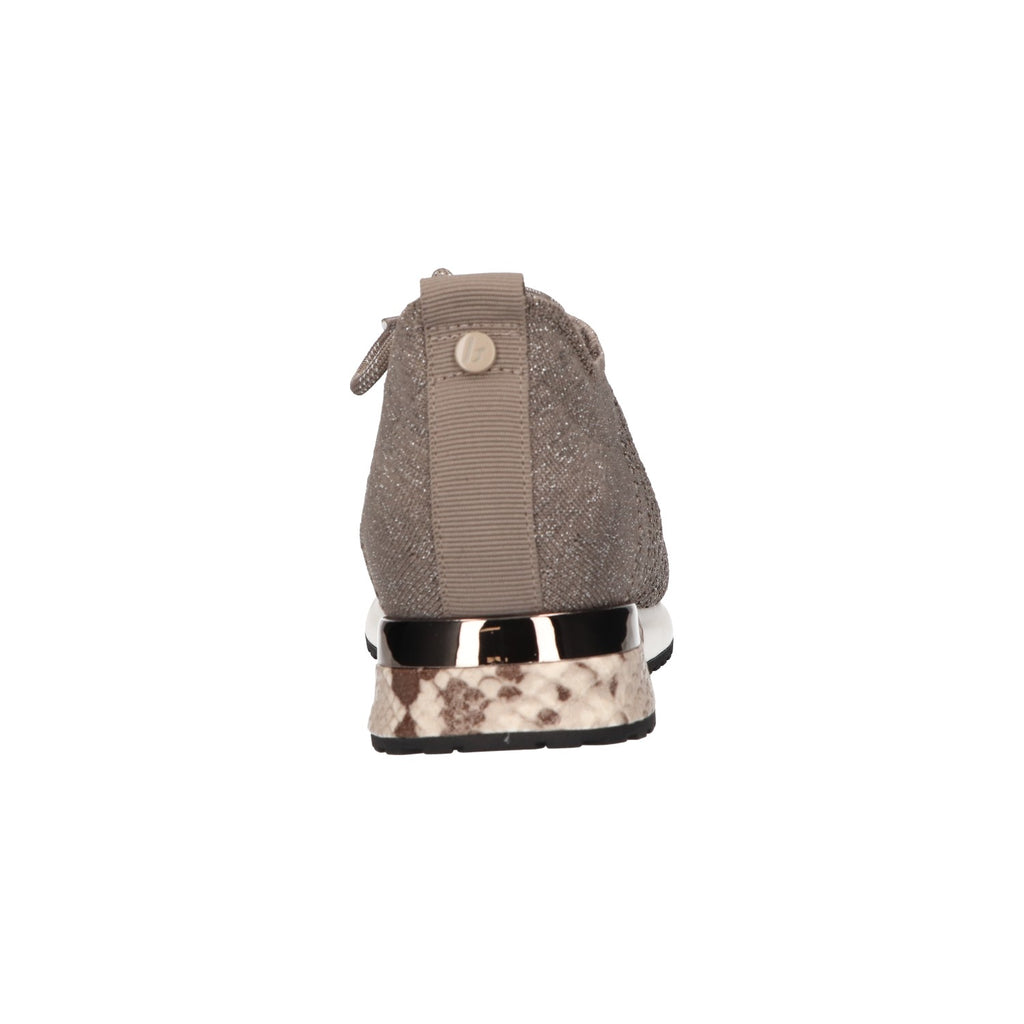 Sneaker taupe knitted