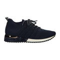 Sneaker donkerblauw knitted
