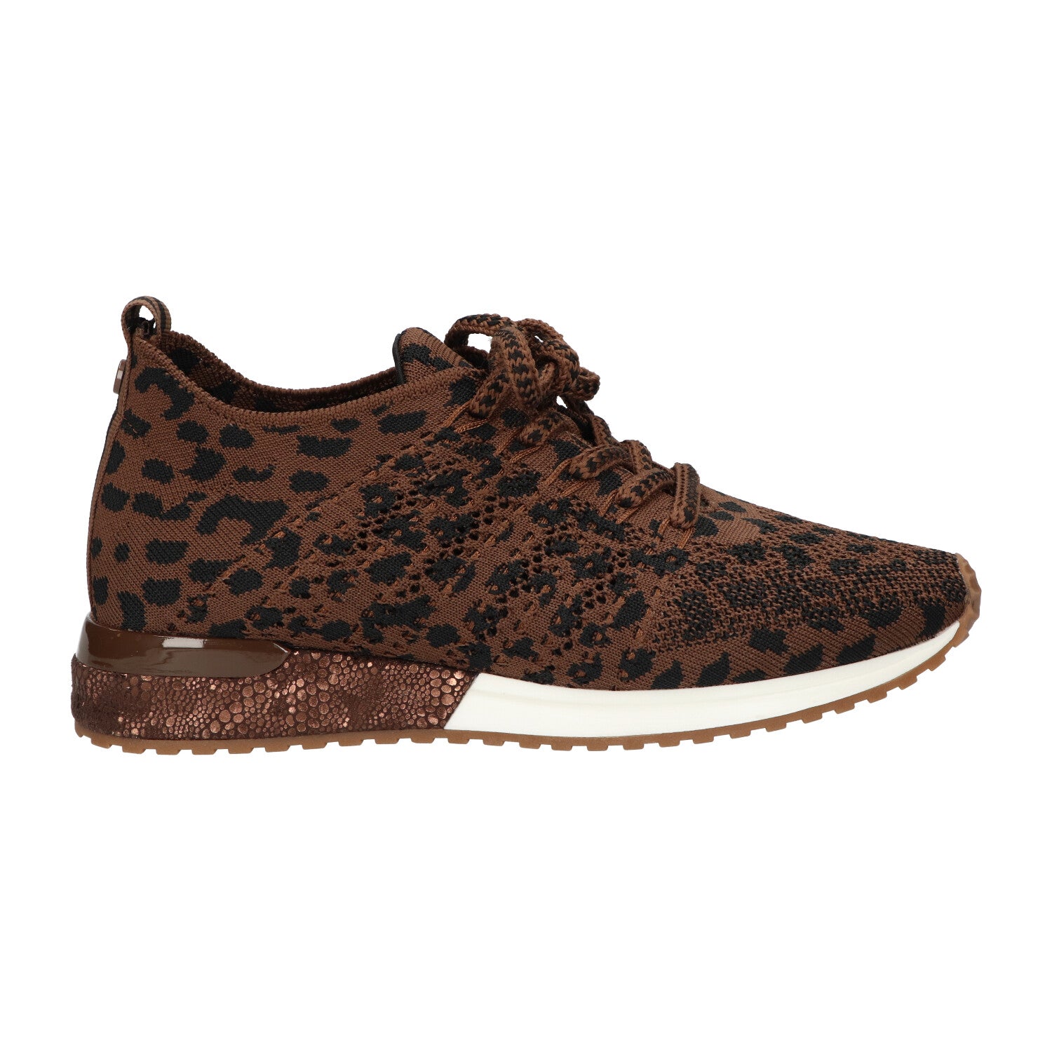 Sneaker leopard knitted