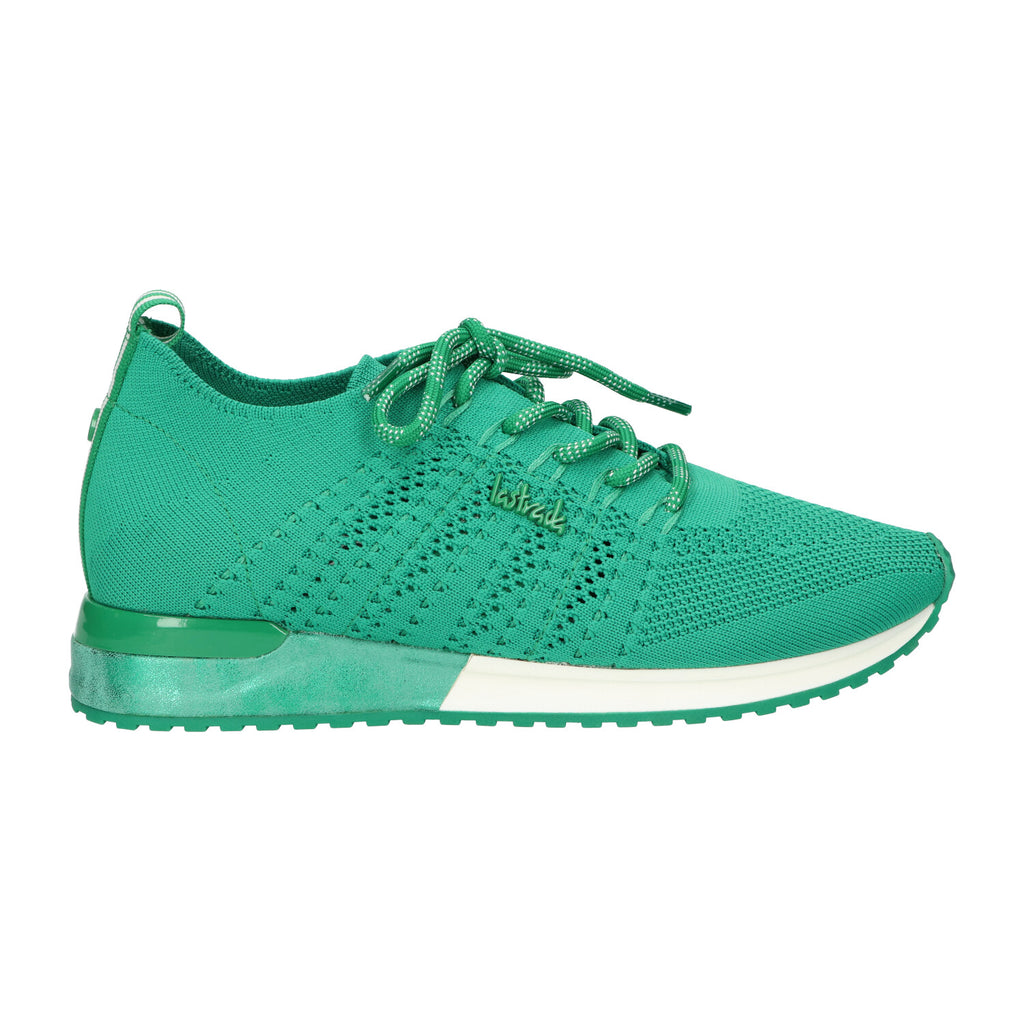 Sneaker groen knitted