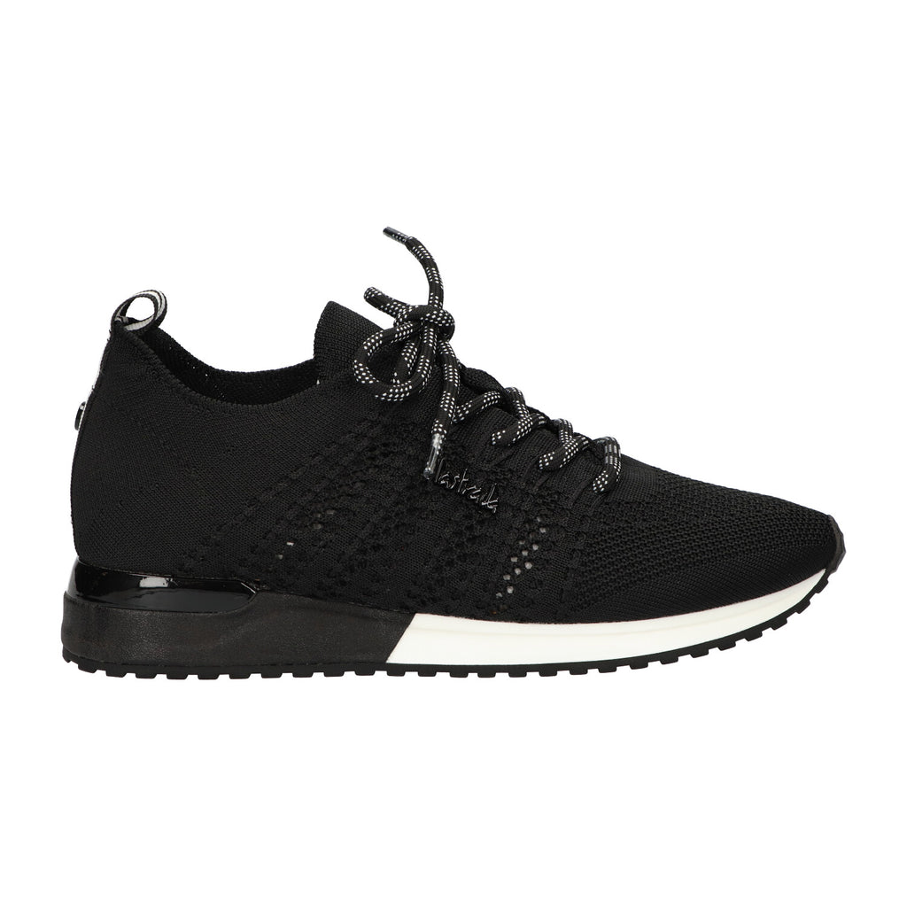 Sneaker zwart knitted