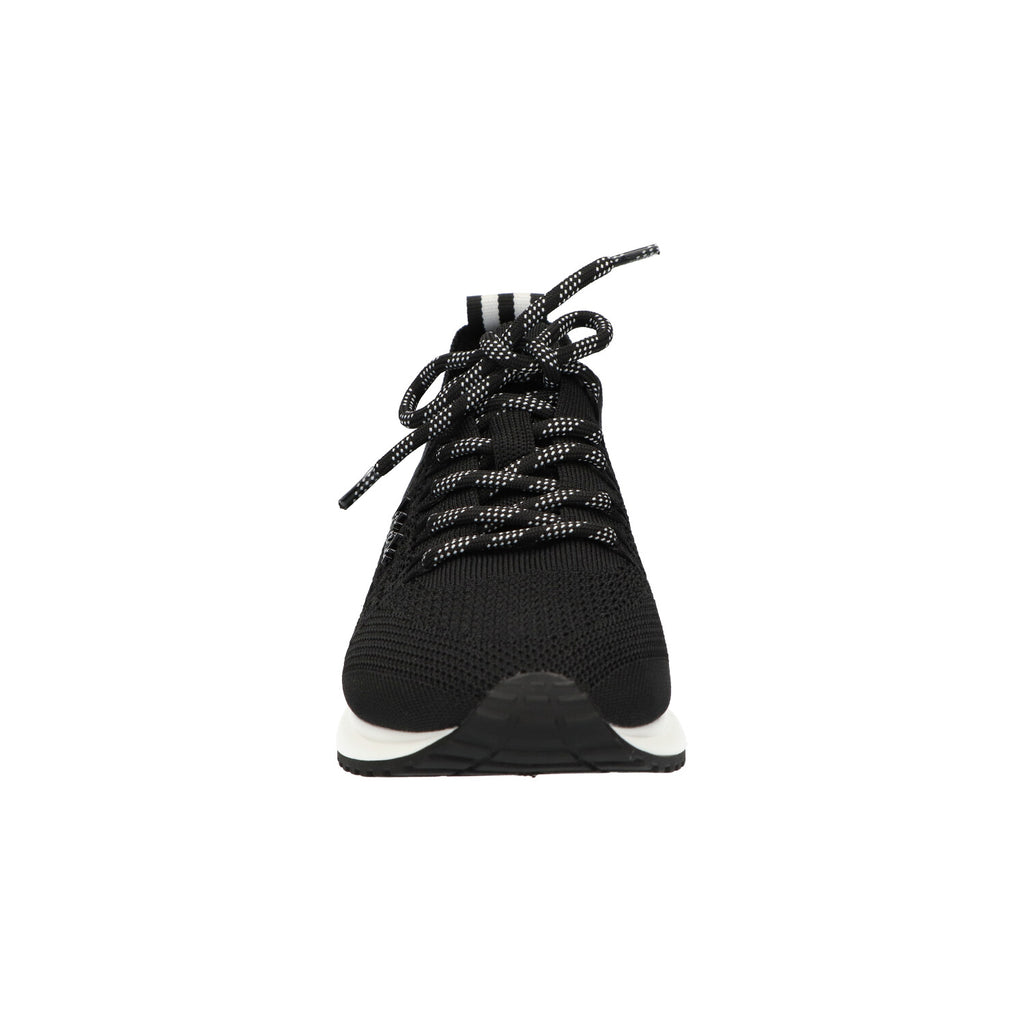 Sneaker zwart knitted