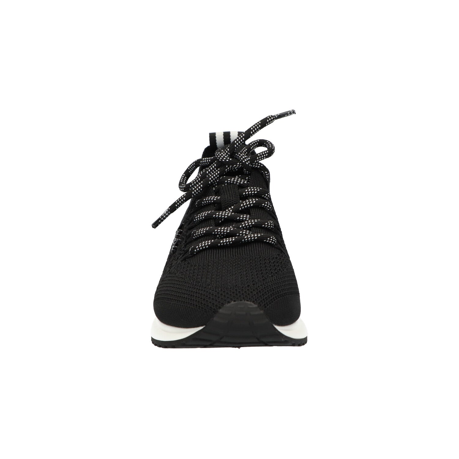 Sneaker zwart knitted