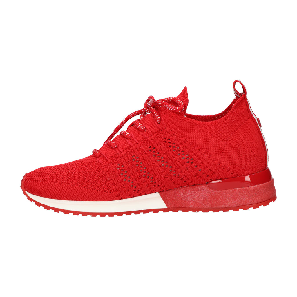 Sneaker rood knitted