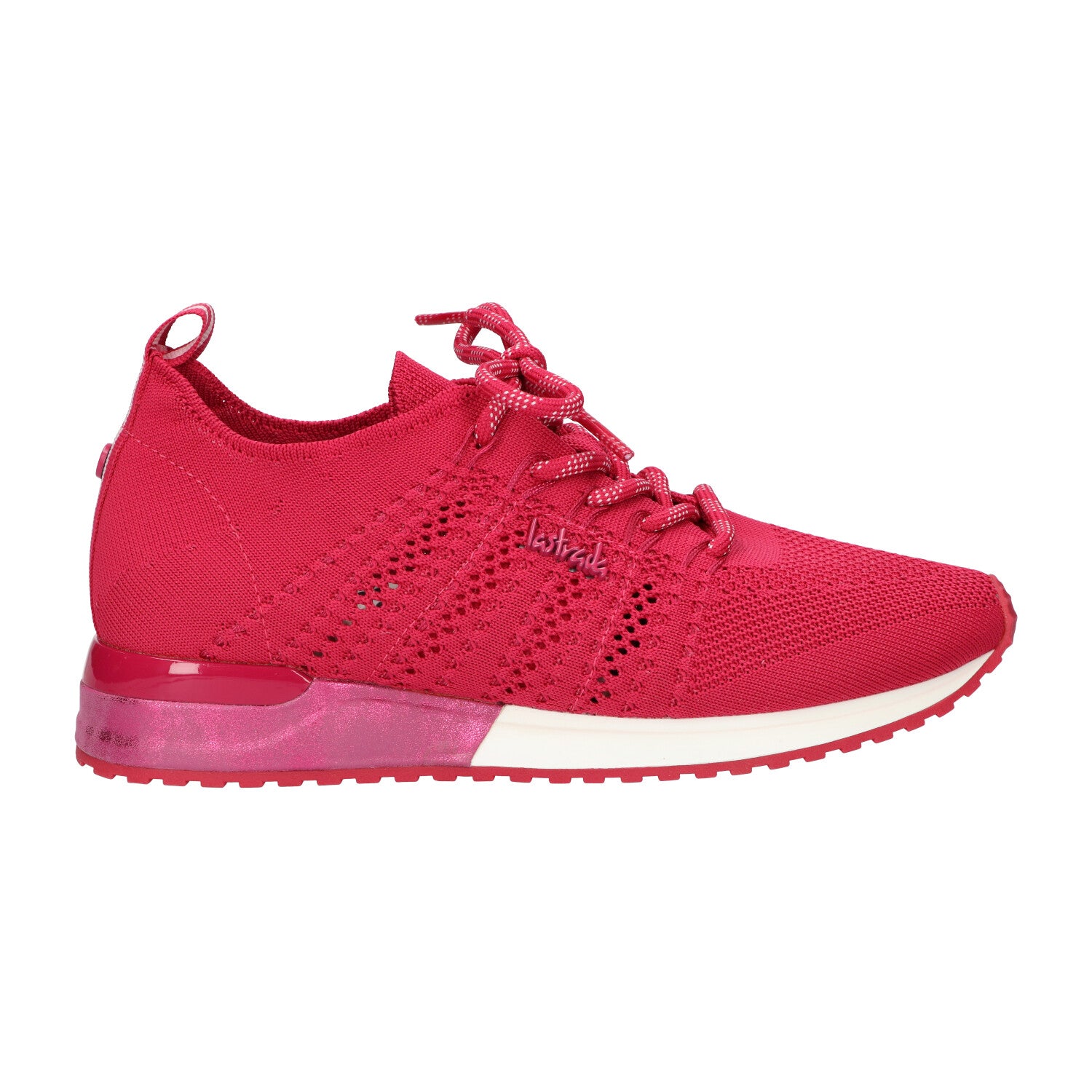 Sneaker roze knitted