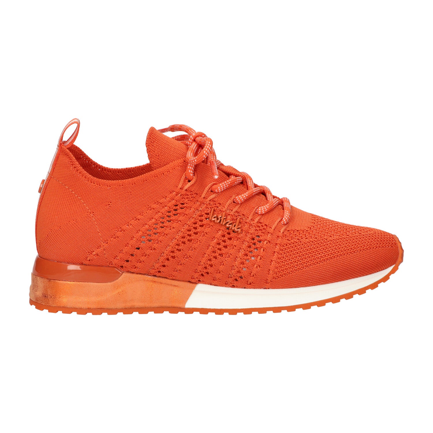 Sneaker oranje knitted