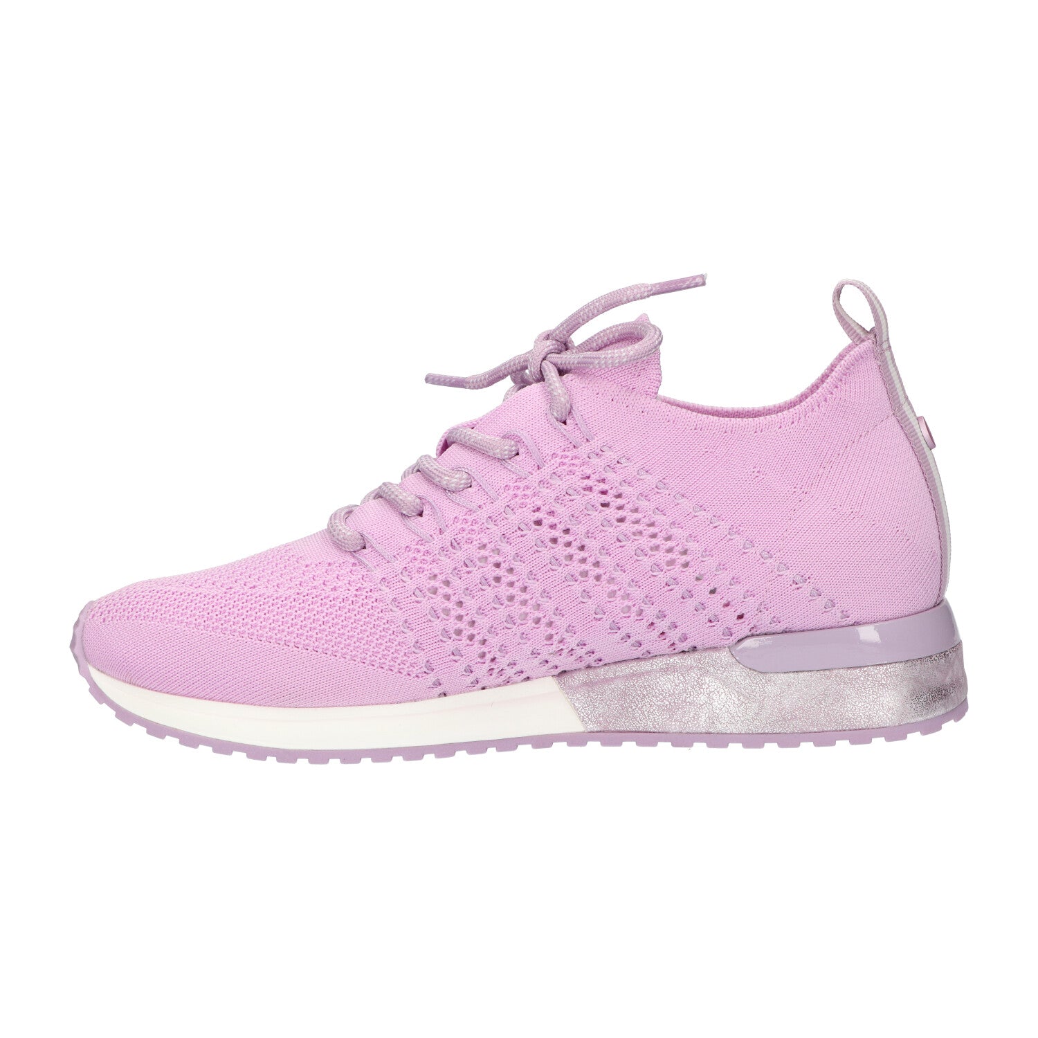 Sneaker lila knitted