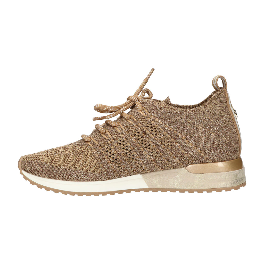Sneaker goud knitted