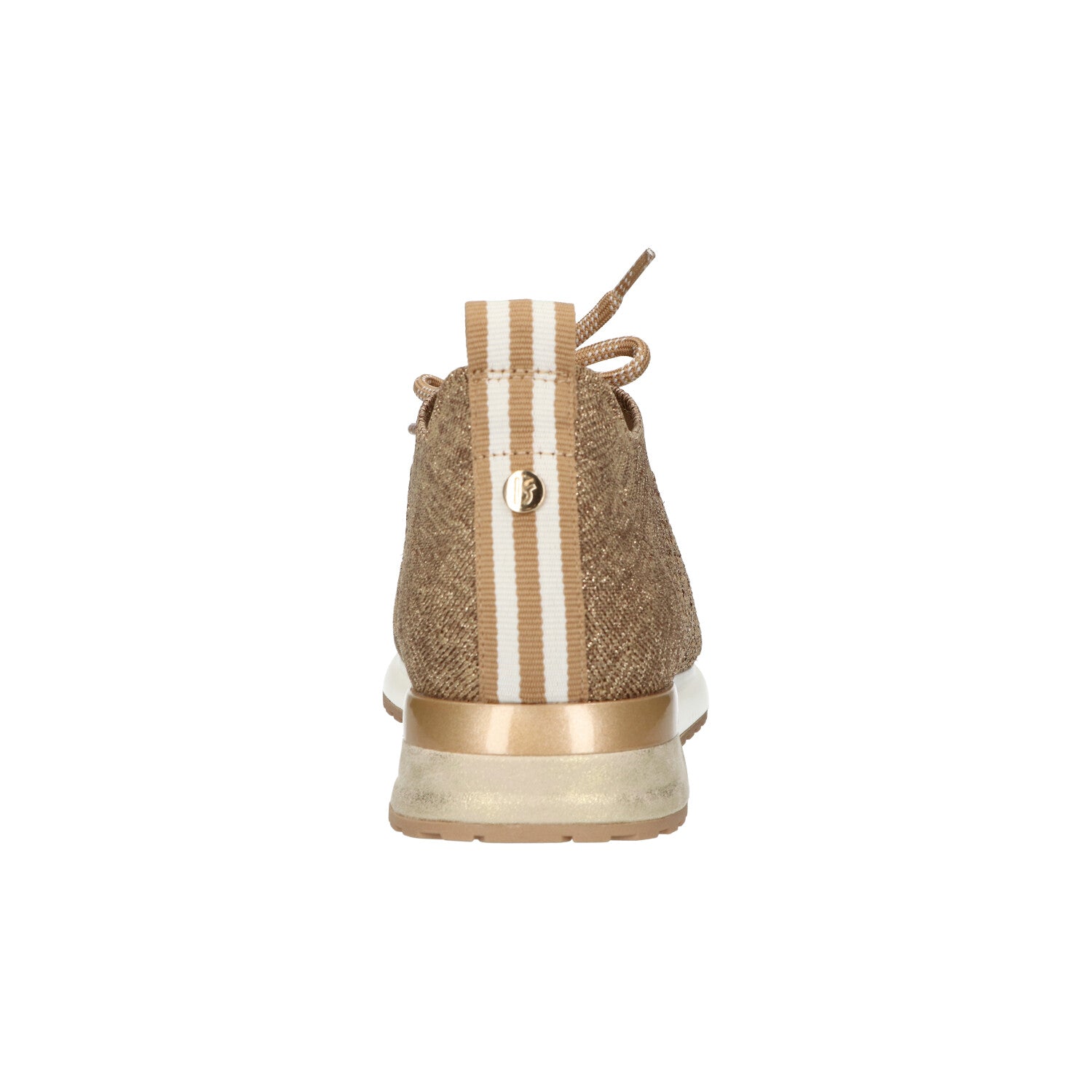 Sneaker goud knitted