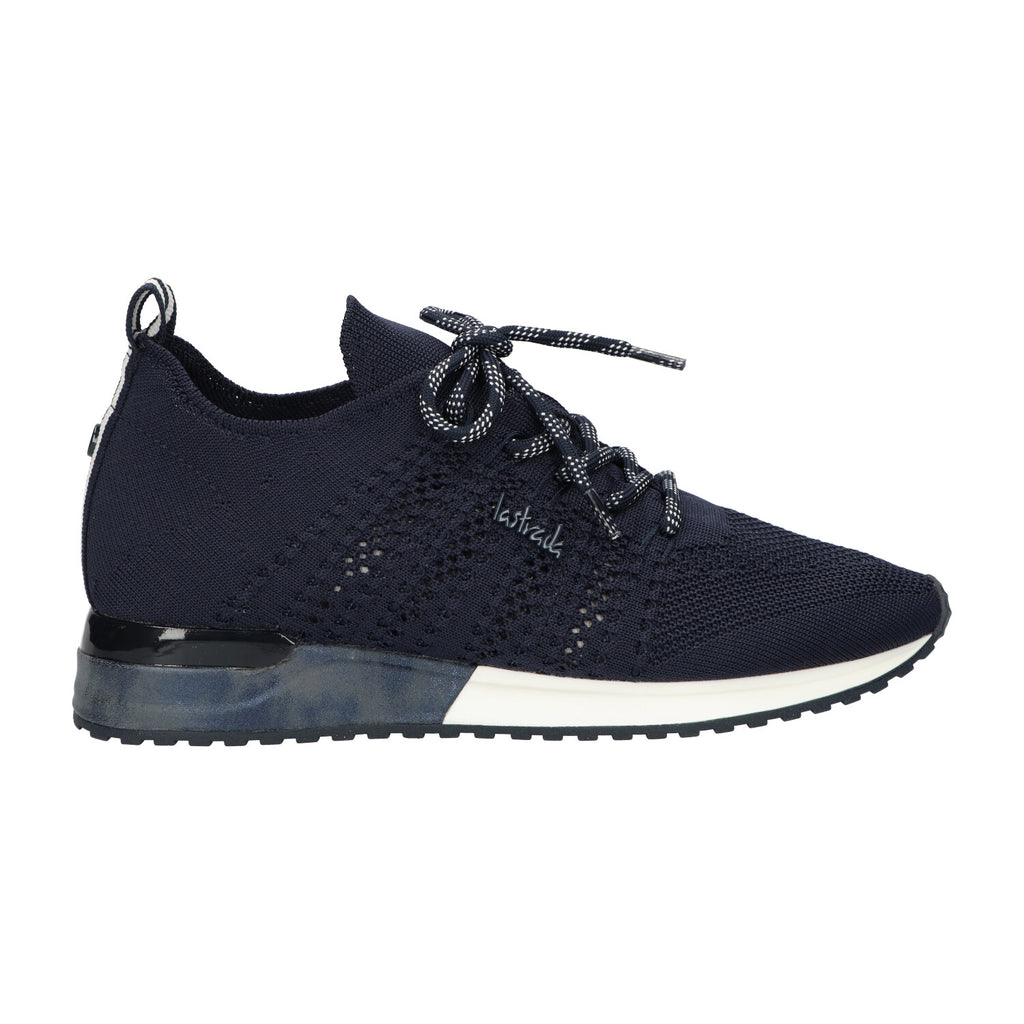 Sneaker donkerblauw knitted