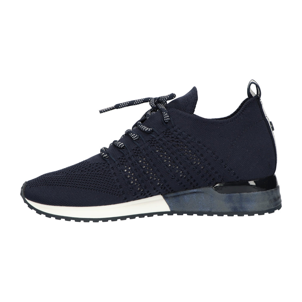 Sneaker donkerblauw knitted