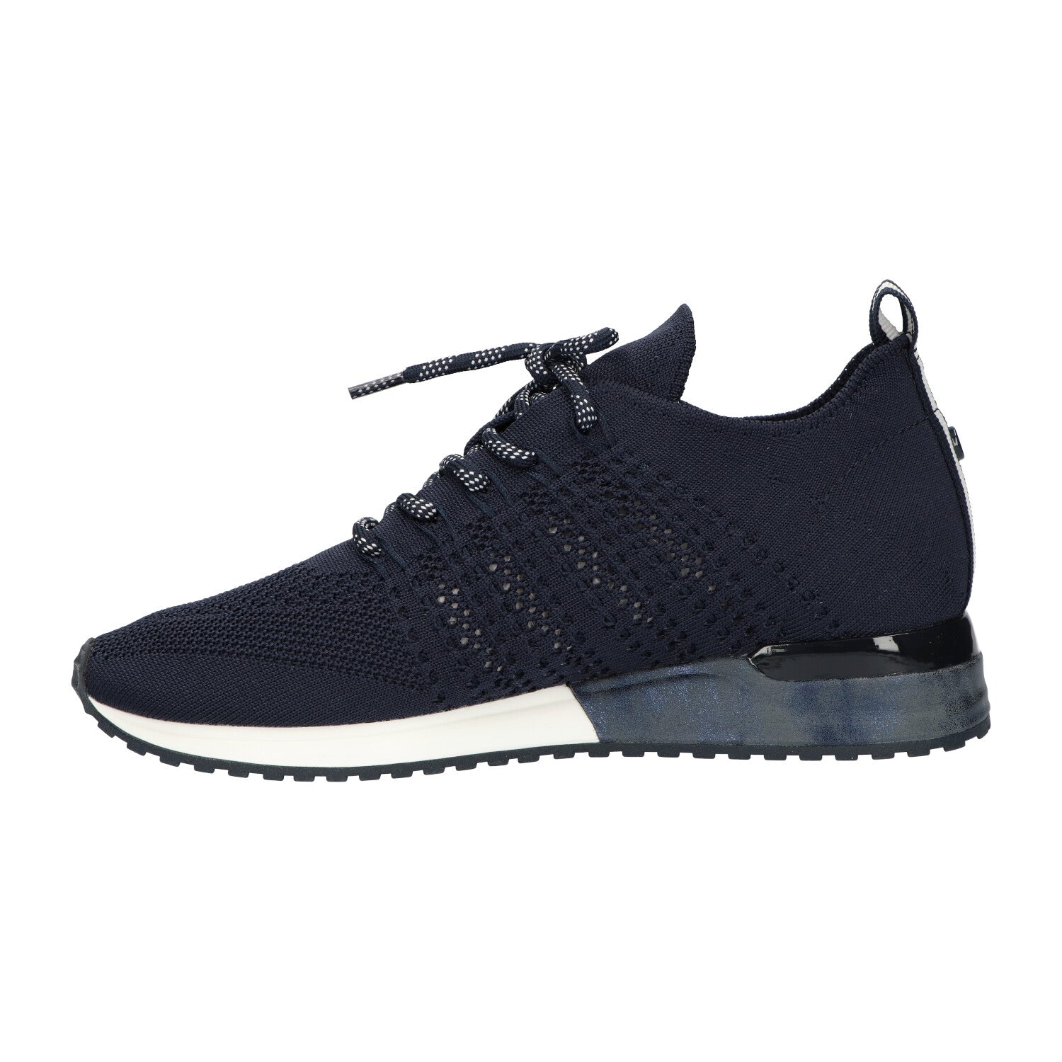 Sneaker donkerblauw knitted