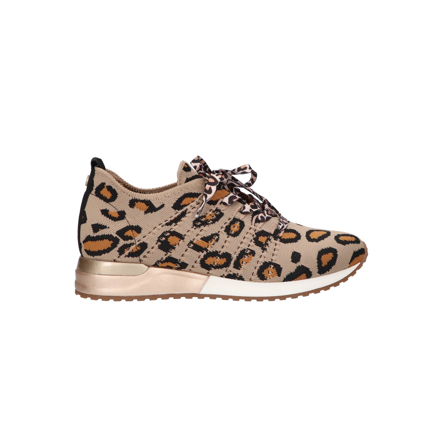 Sneaker dk beige/tan leopard