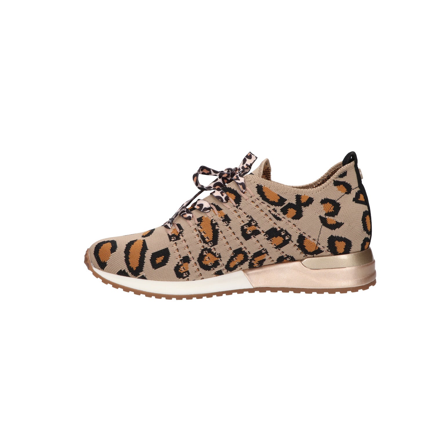 Sneaker dk beige/tan leopard