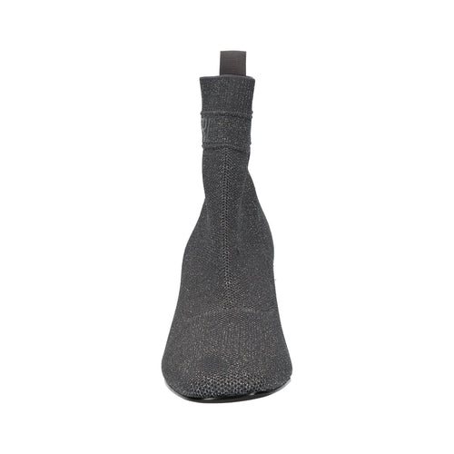 Enkellaars grijs knitted