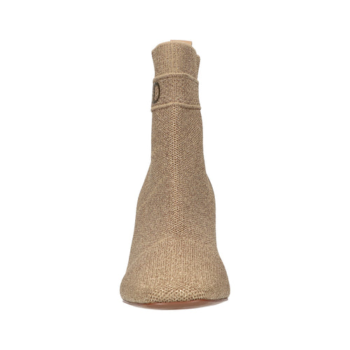 Enkellaars goud knitted