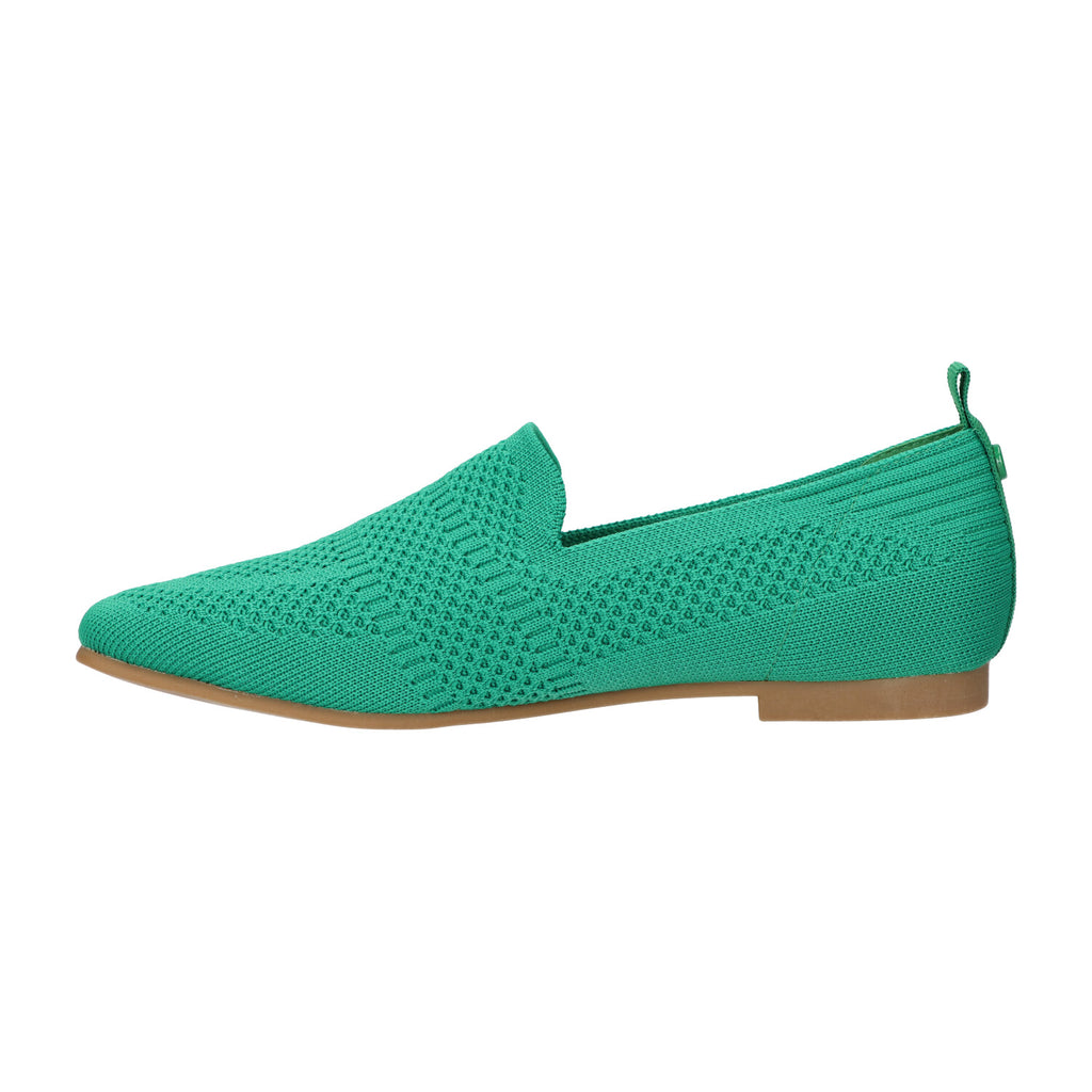Loafer groen knitted