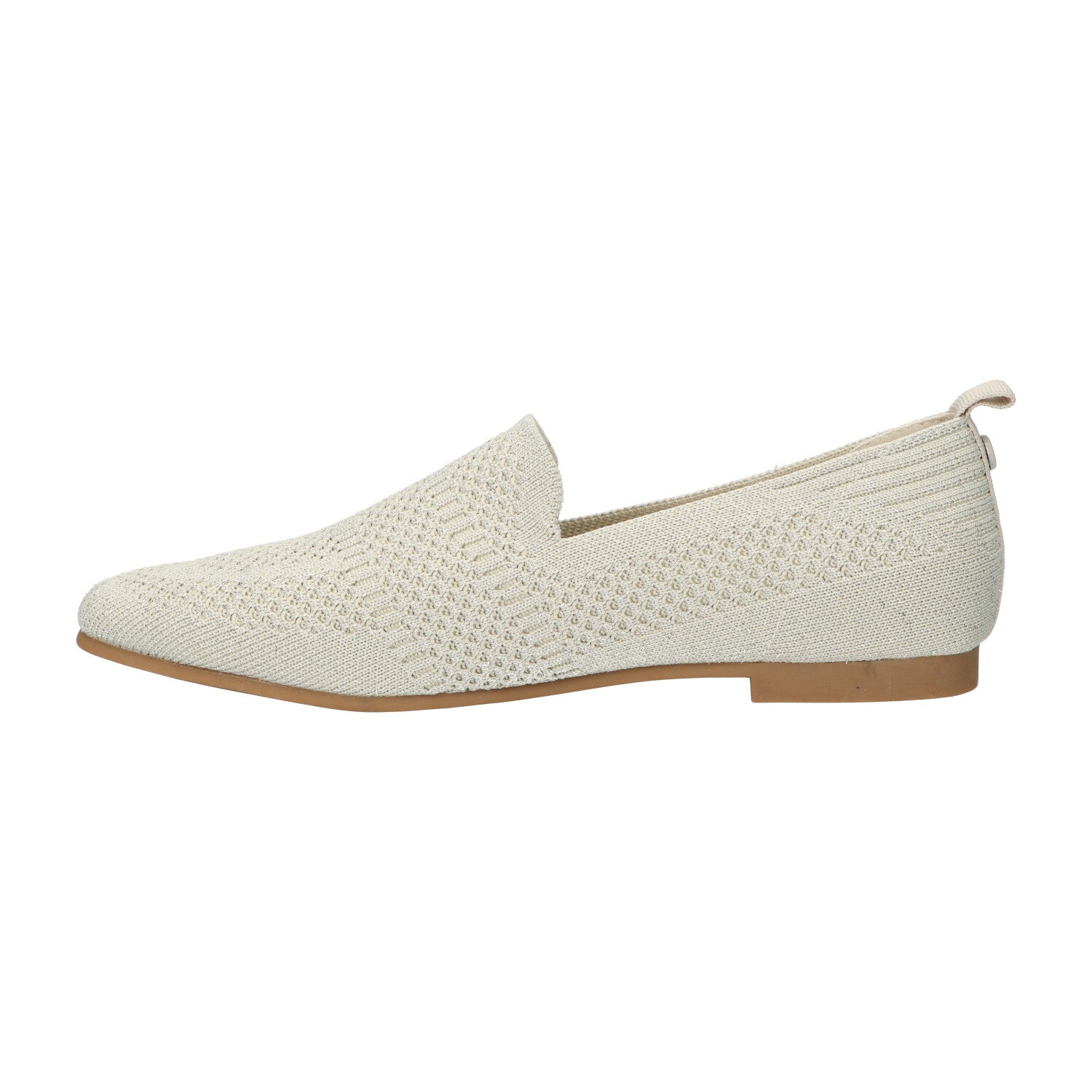 Loafer beige knitted