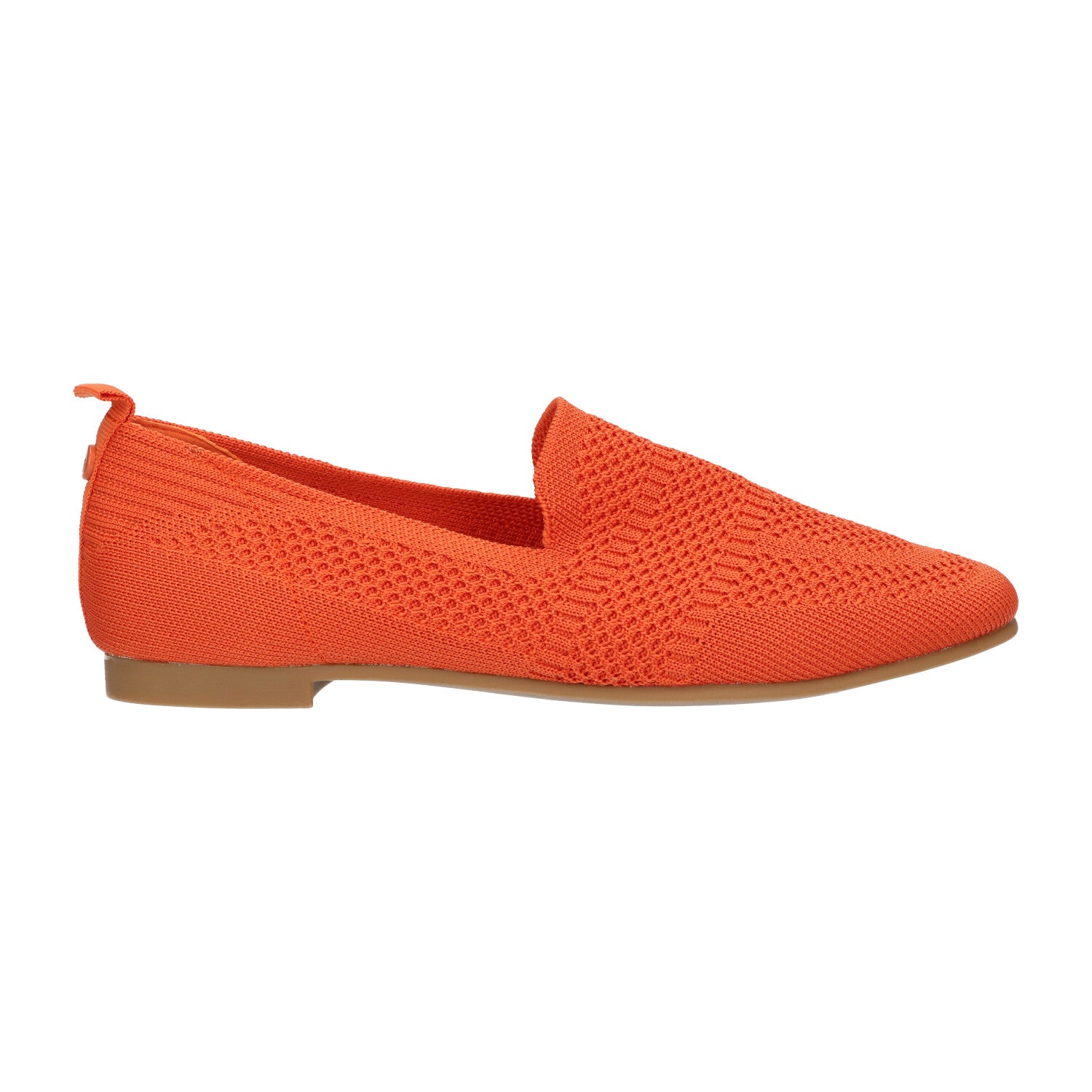 Loafer oranje knitted
