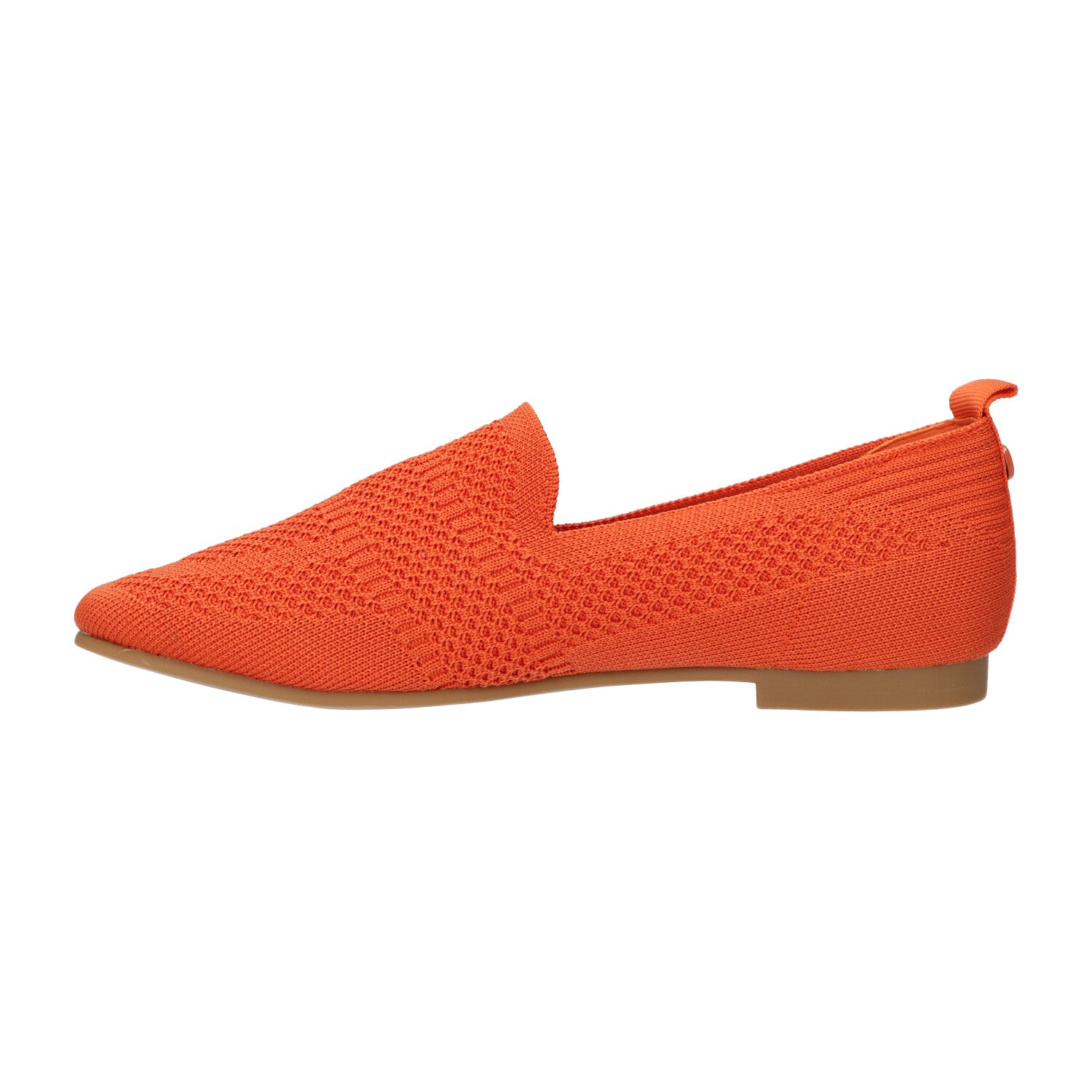 Loafer oranje knitted