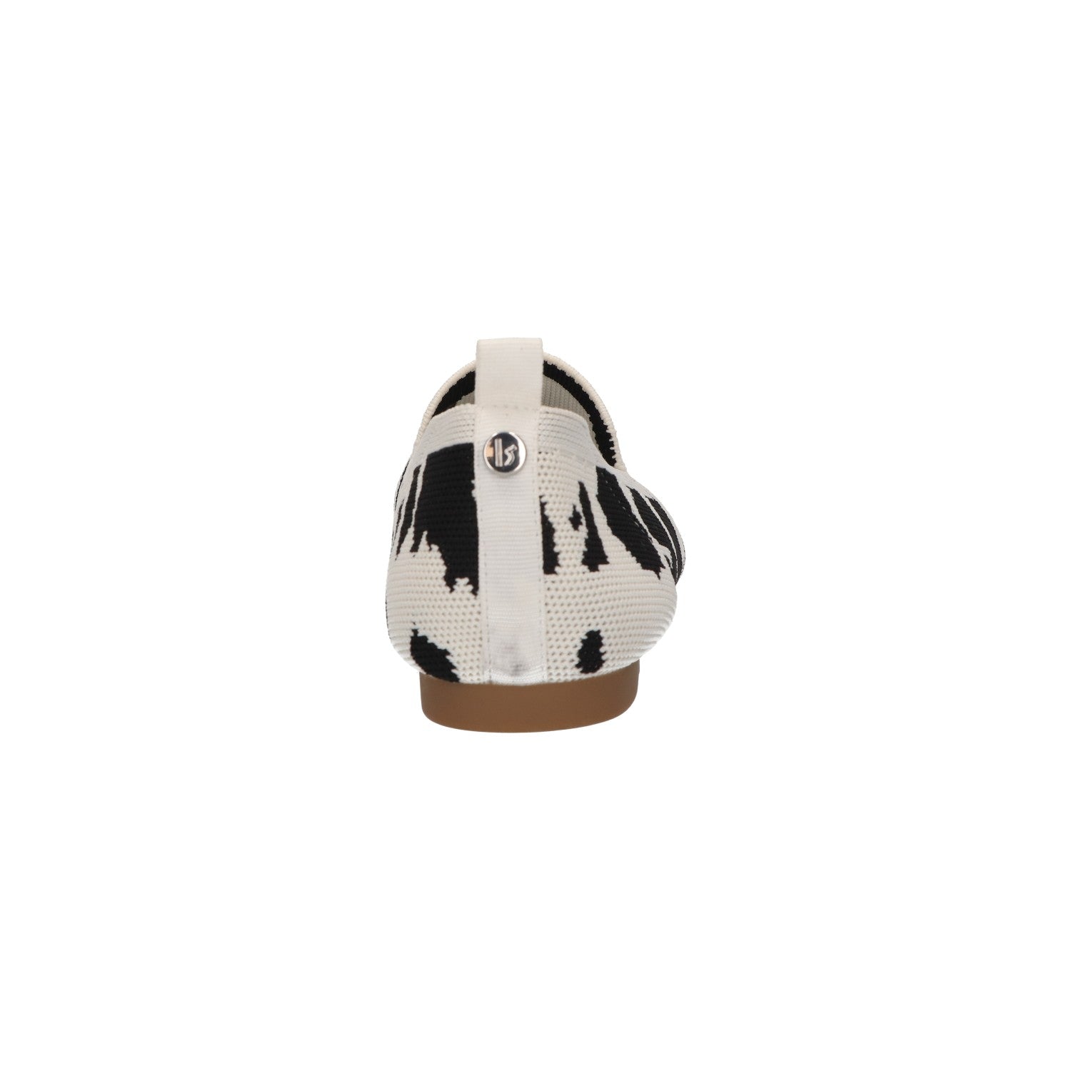 Loafer zwart wit cow knitted