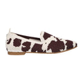 Loafer Brown/White Cow knitted