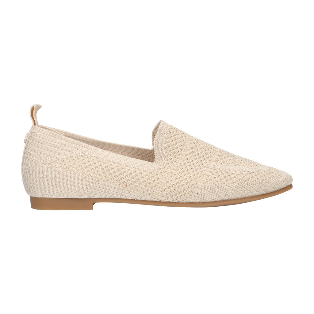 Loafer beige knitted