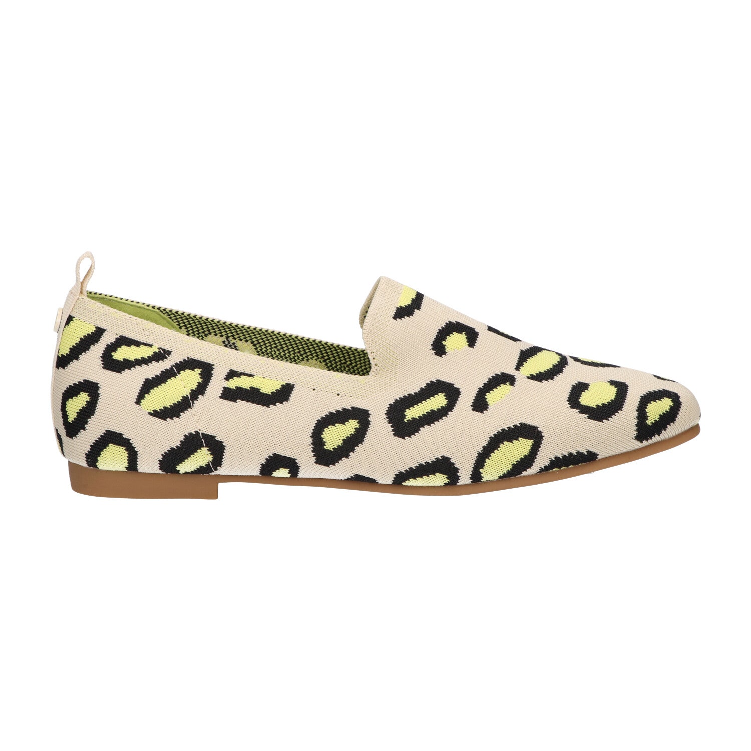 Loafer beige/yellow leopard