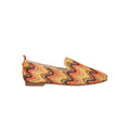Loafer multicolor oranje textiel
