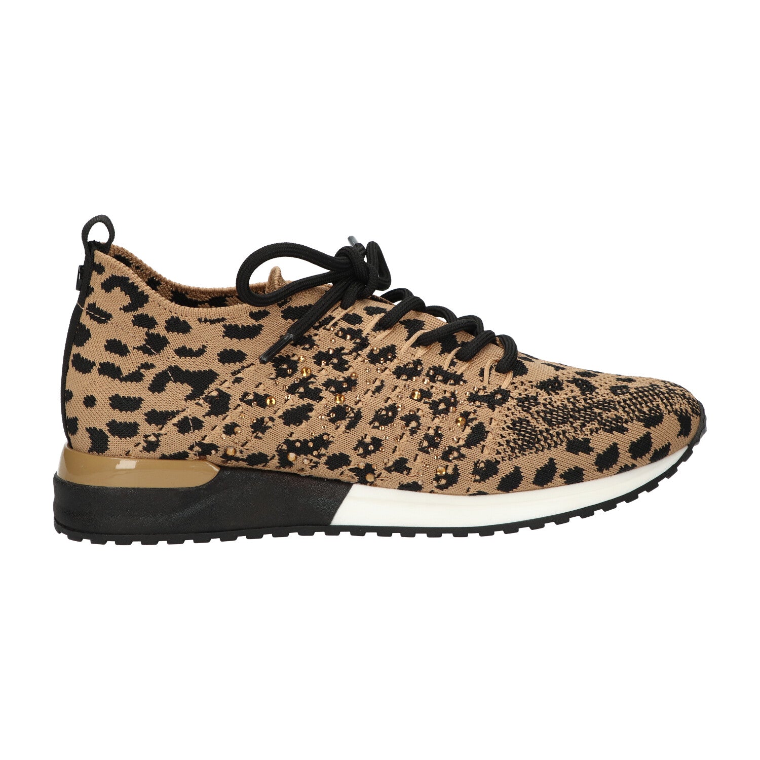 Sneaker leopard knitted