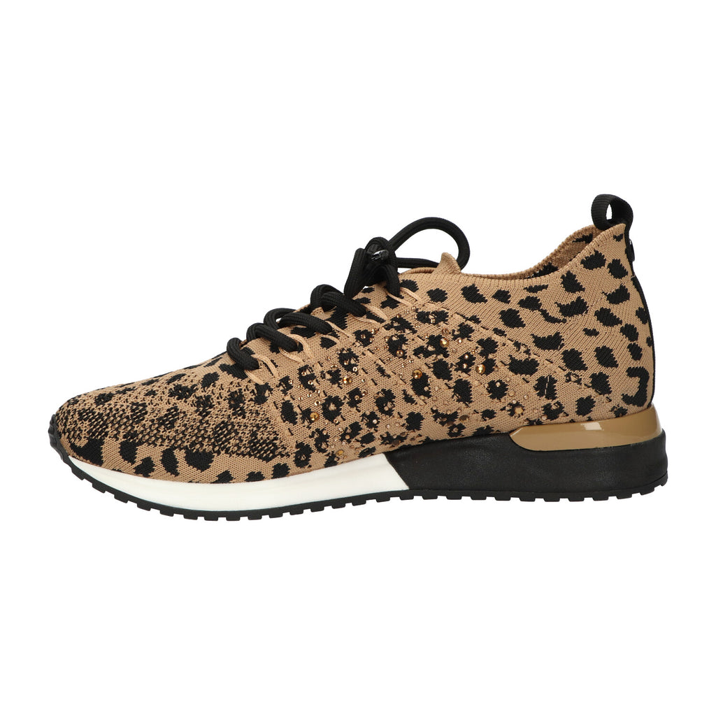 Sneaker leopard knitted