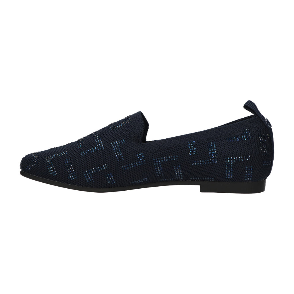 Loafer donkerblauw knitted