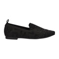 Loafer zwart knitted