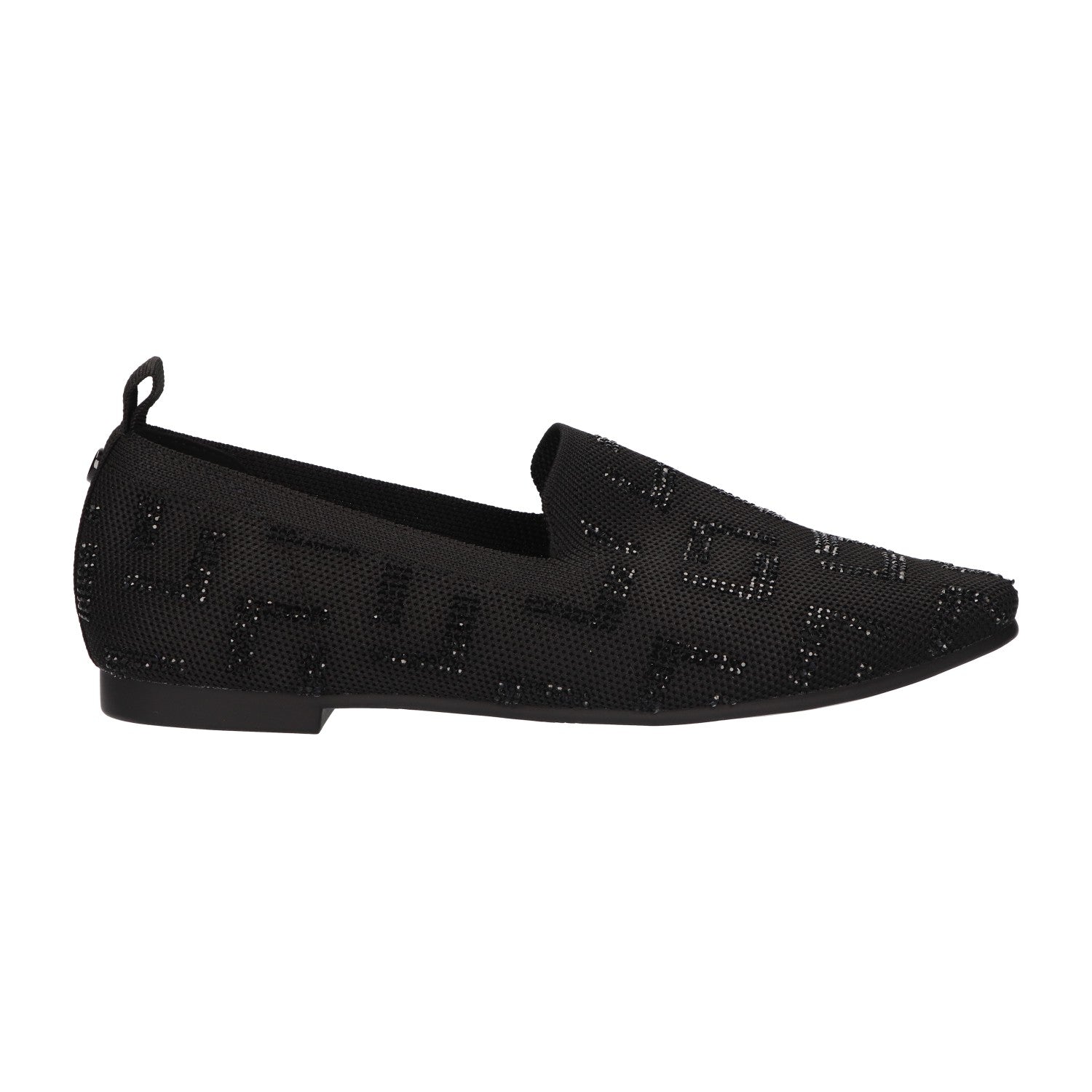 Loafer zwart knitted
