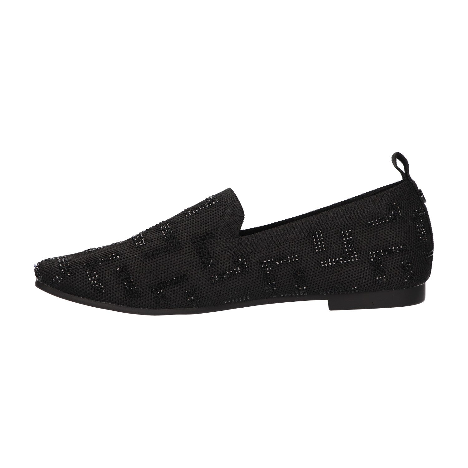 Loafer zwart knitted