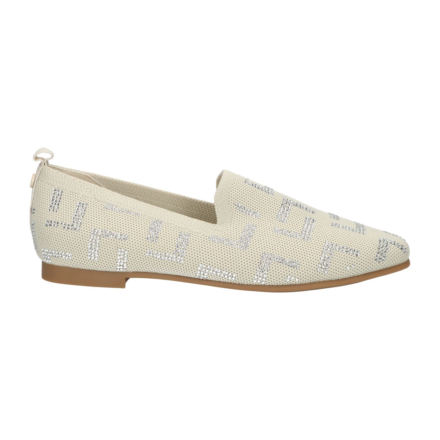 Loafer beige knitted