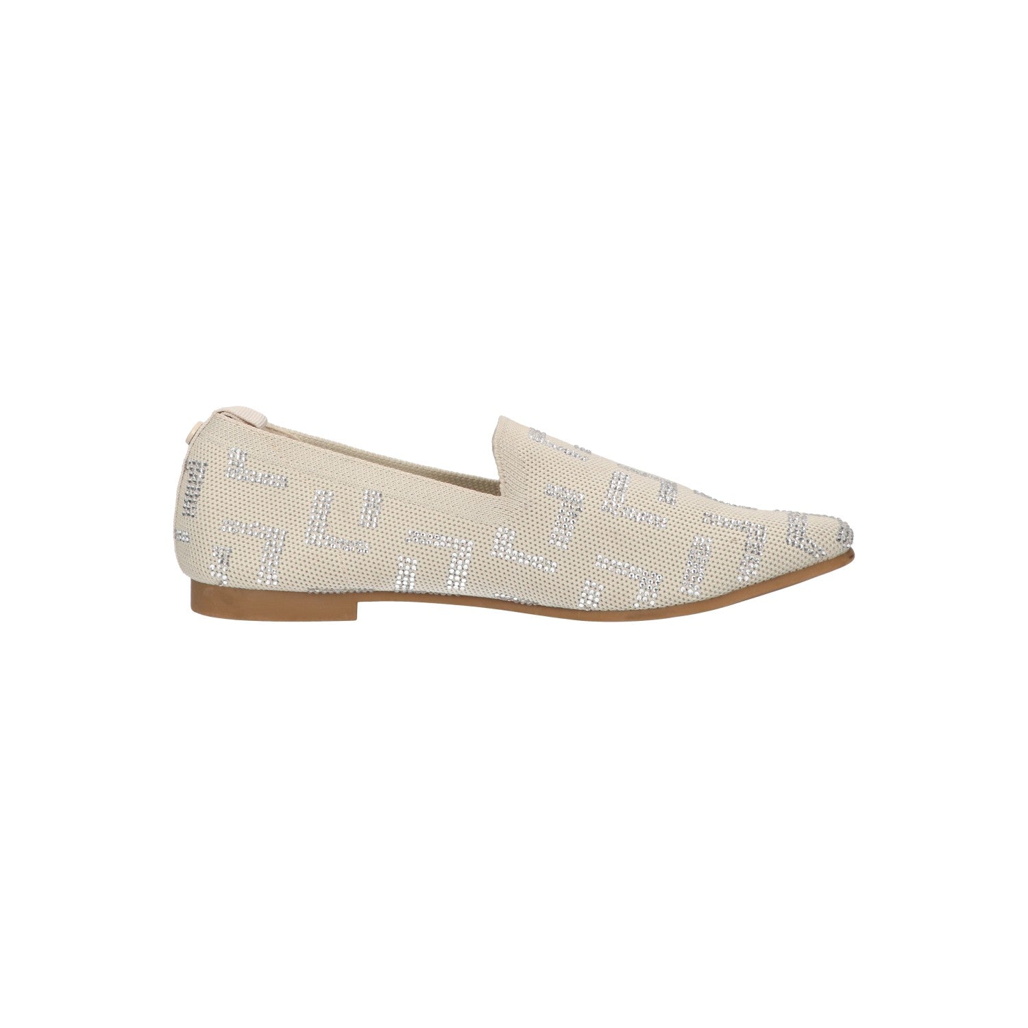 Loafer beige knitted