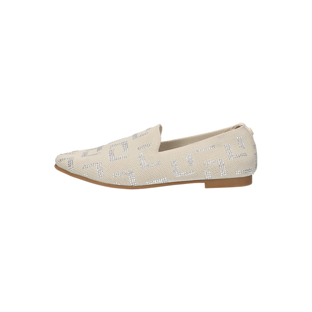 Loafer beige knitted