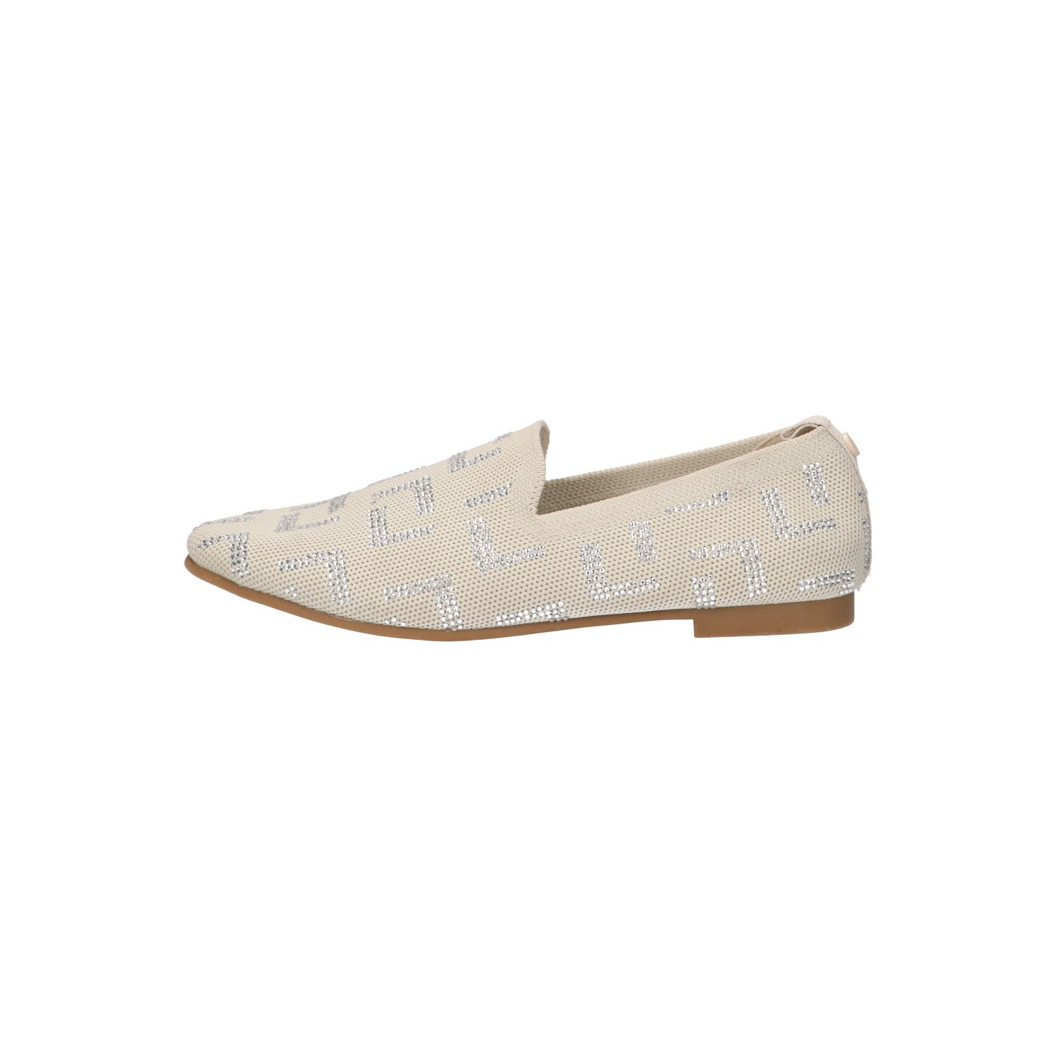 Loafer beige knitted