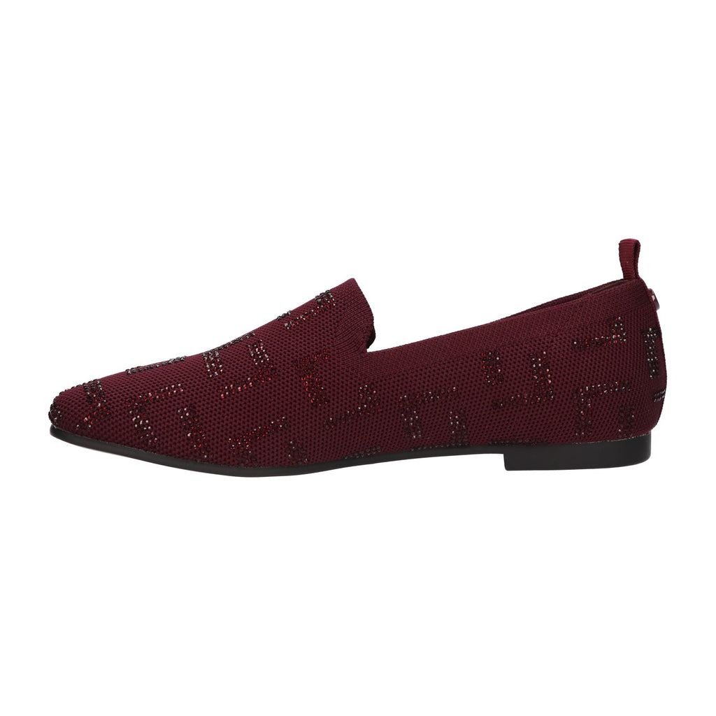 Loafer bordeaux knitted