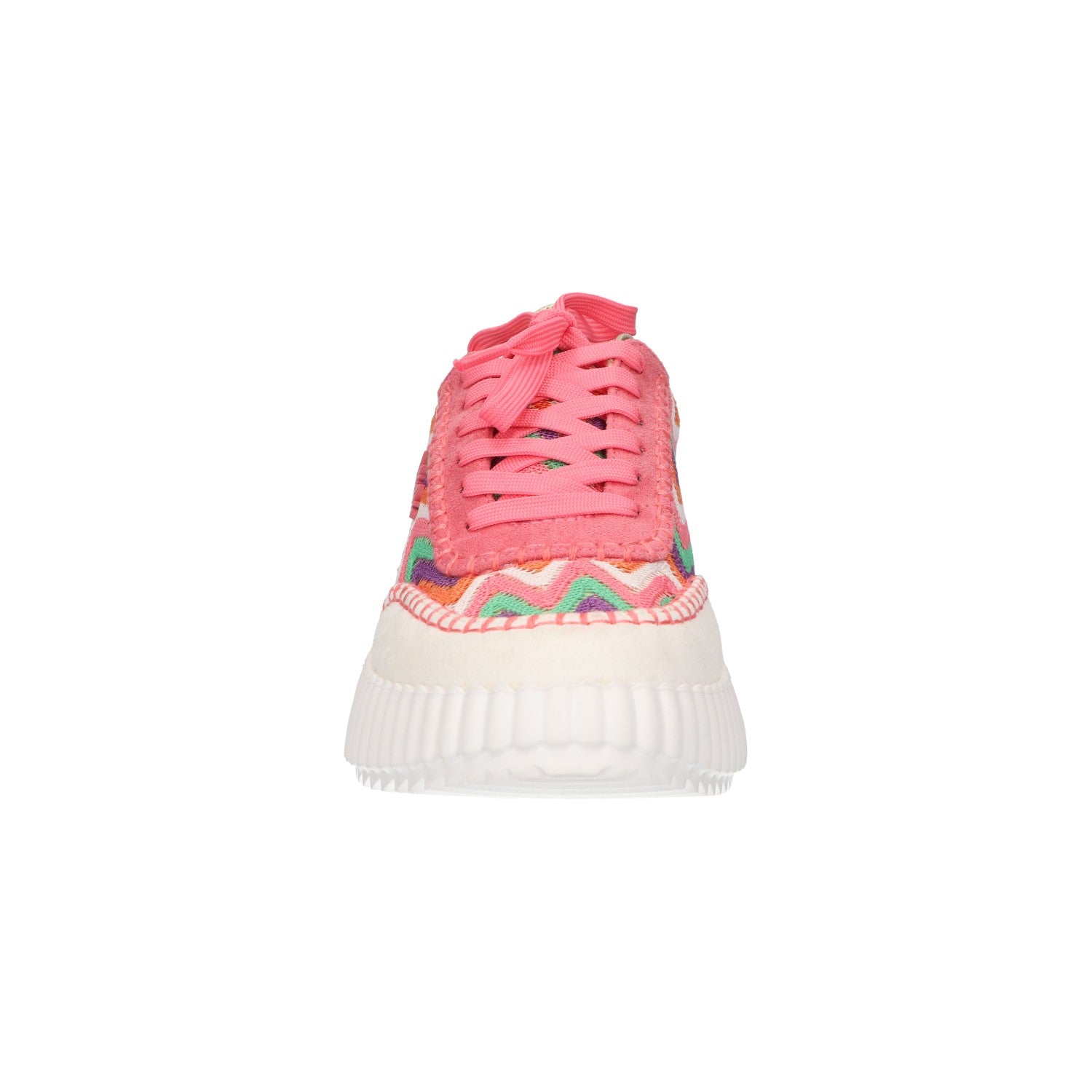 Sneaker roze multi textiel