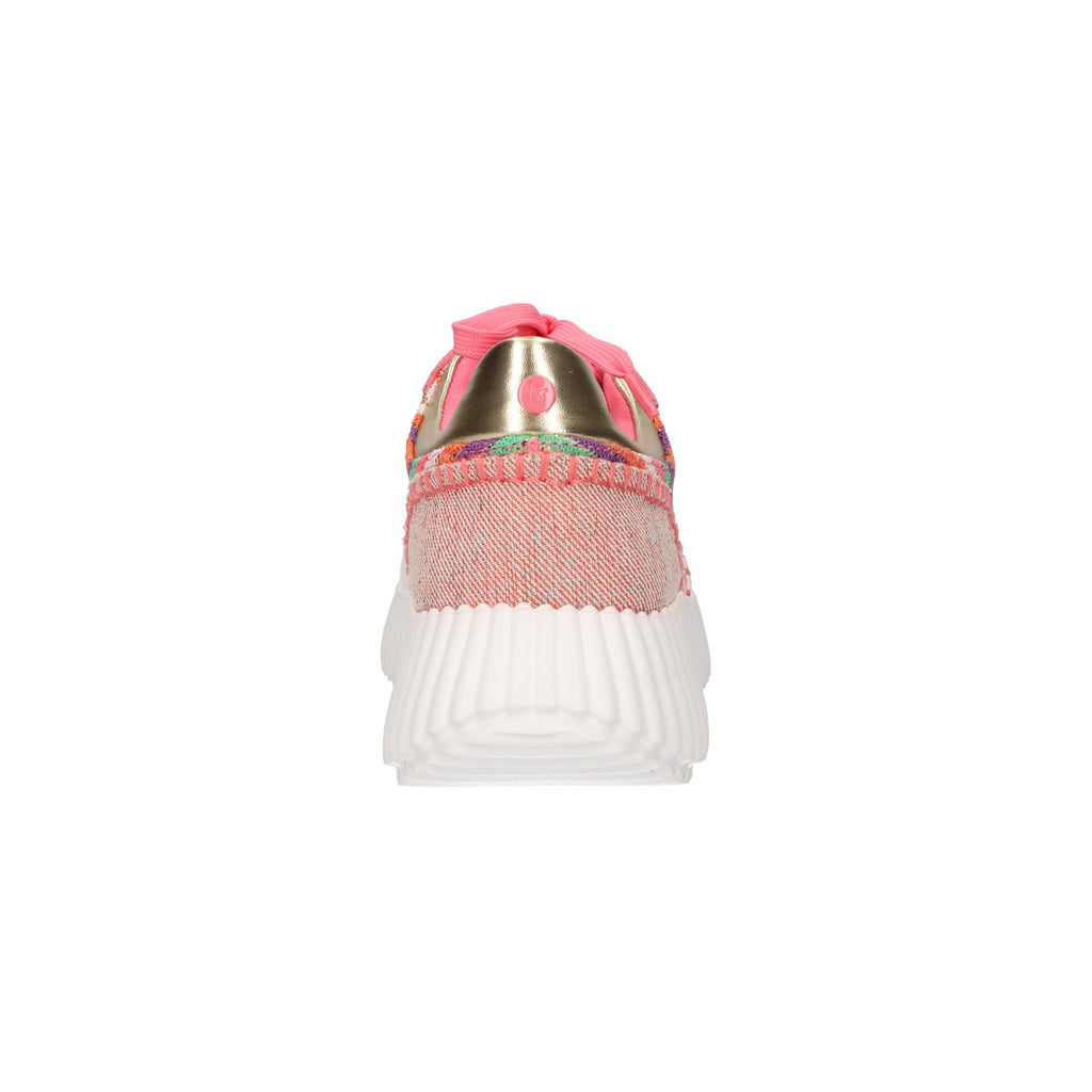 Sneaker roze multi textiel