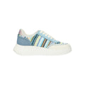 Sneaker lichtblauw multi textiel