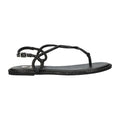 Sandalen zwart glitter synthetisch