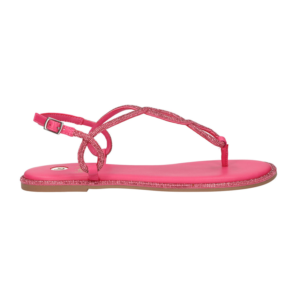 Sandaal roze glitter synthetisch